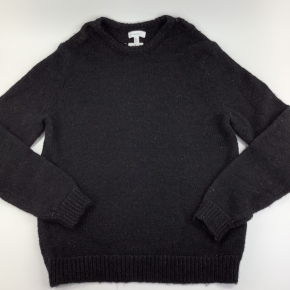 C2 by Calibrate Other - CALIBRATE MEN’S WOOL CREW SWEATER BLACK CAVIAR